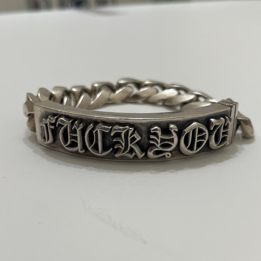 Chrome Hearts F*** You Bold Bracelet